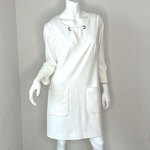 Etcetera Moolit dress dress light cream color size 8